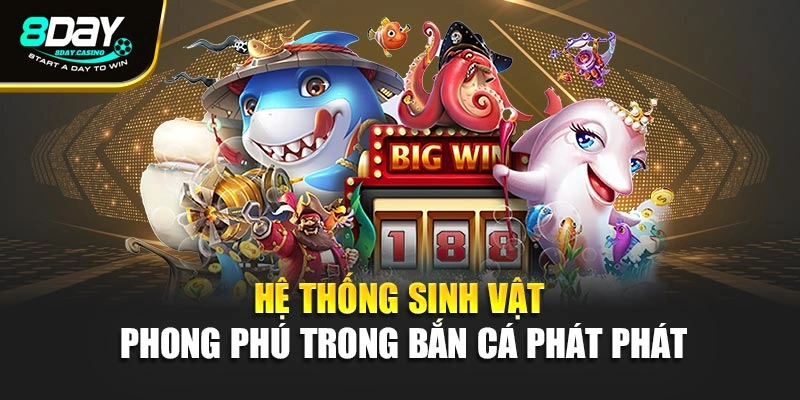 Hệ thống sinh vật phong phú trong bắn cá phát phát